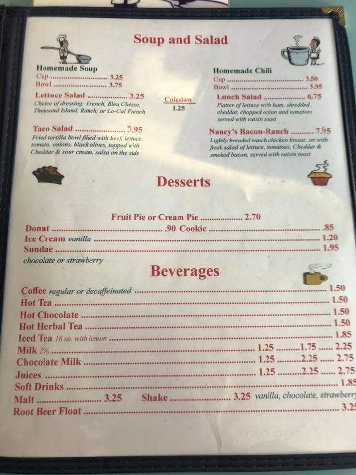 Nancy's Northside Family Rest - Rice Lake, WI menu_pic