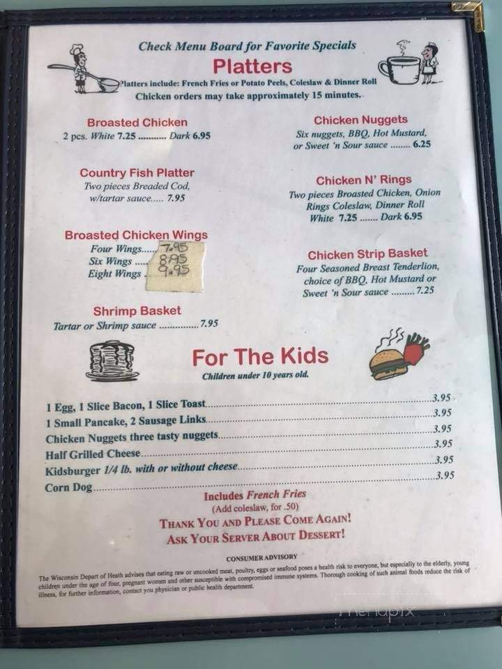 Nancy's Northside Family Rest - Rice Lake, WI menu_pic