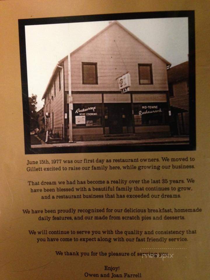 O J's Midtown Restaurant - Gillett, WI menu_pic