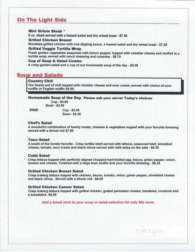 Oakwood Inn - Luck, WI menu_pic