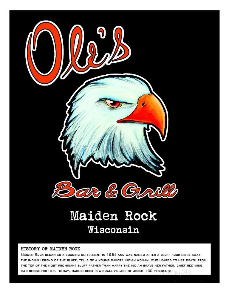 Ole's - Maiden Rock, WI menu_pic