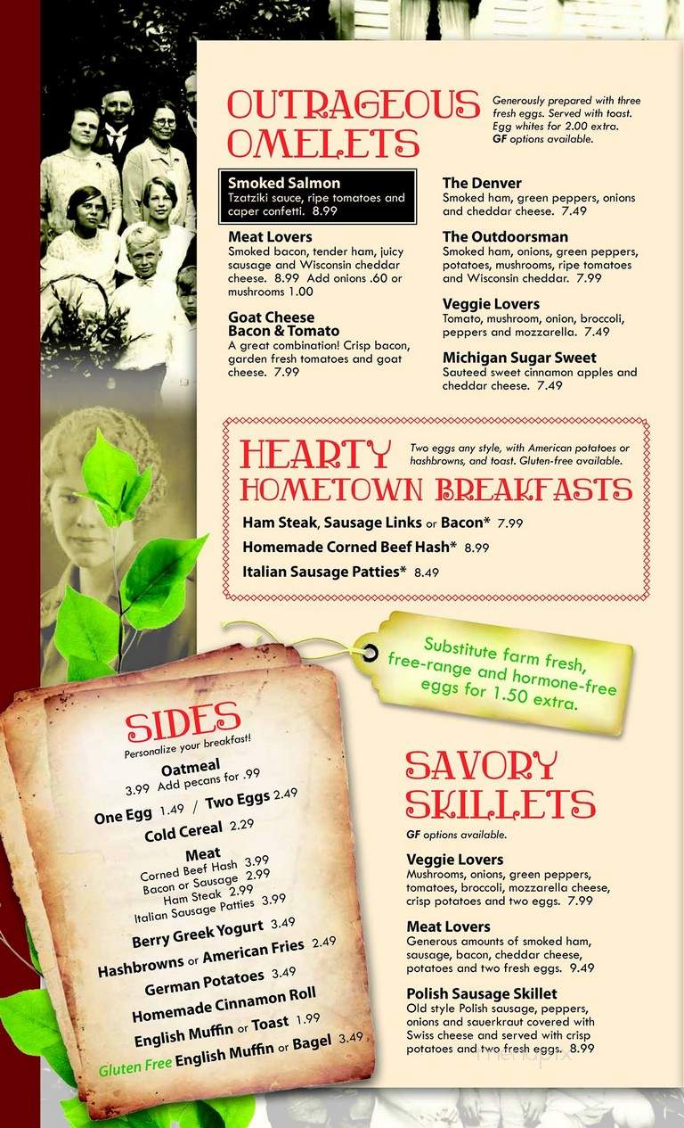 Outdoorsman Restaurant - Boulder Junction, WI menu_pic