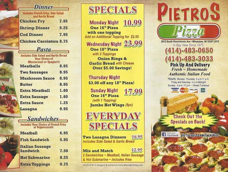 Pietro's Pizza - Milwaukee, WI