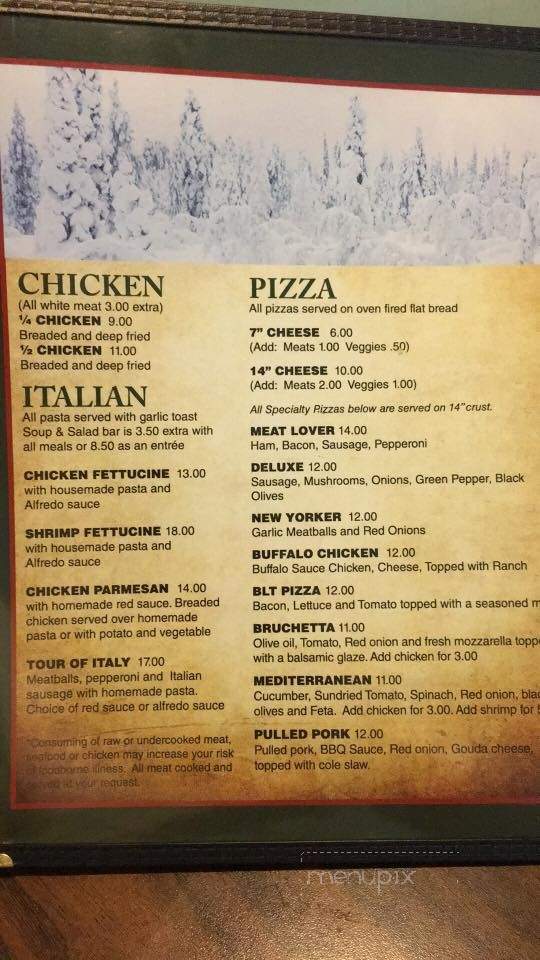 Richards' Family Restaurant - Dunbar, WI menu_pic