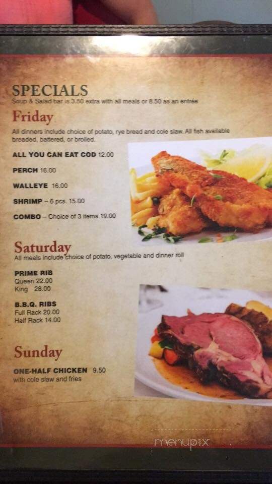 Richards' Family Restaurant - Dunbar, WI menu_pic