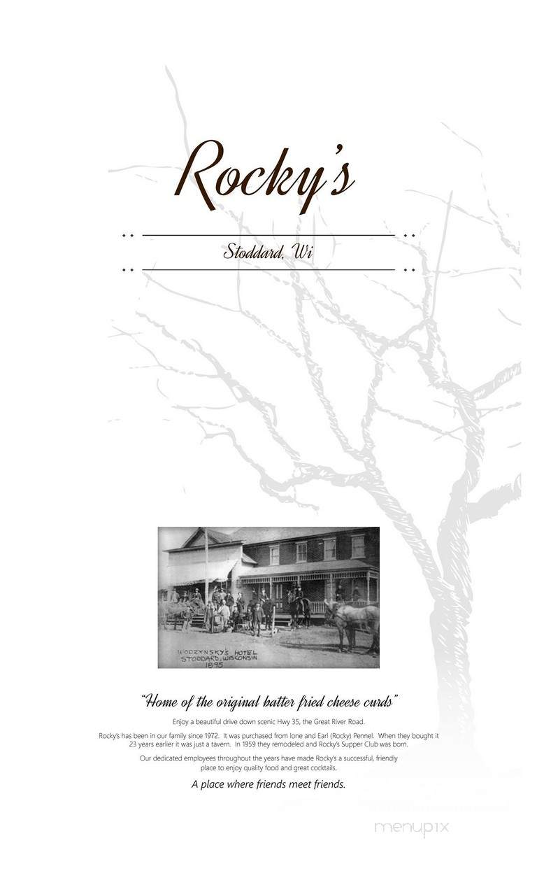 Rocky's Supper Club - Stoddard, WI