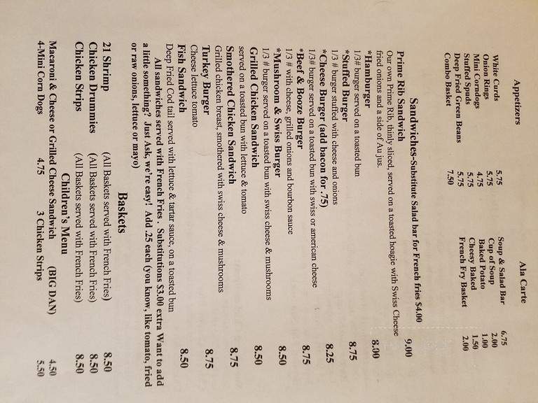 Skol Haus - Frederic, WI menu_pic