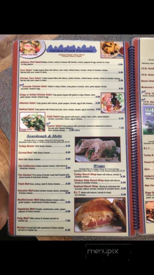 Stage Stop - Mosinee, WI menu_pic