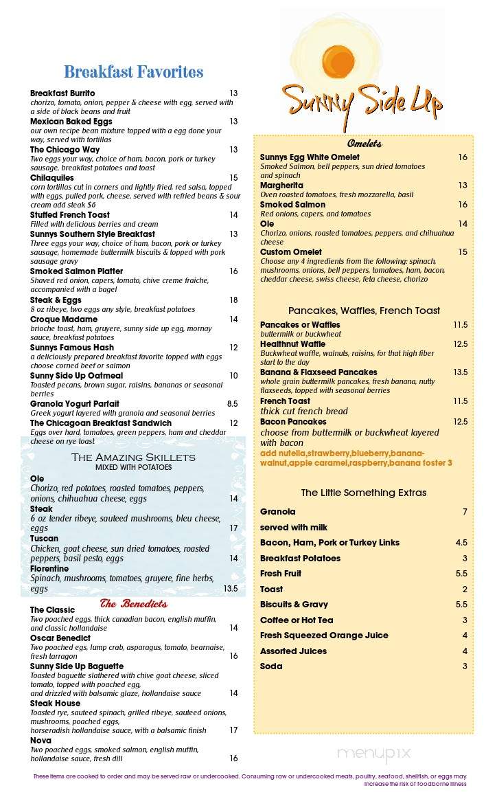 Sunny Side Up - Dousman, WI menu_pic