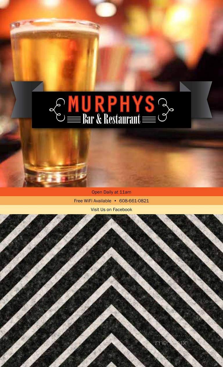 Murphy's Tavern - Madison, WI menu_pic