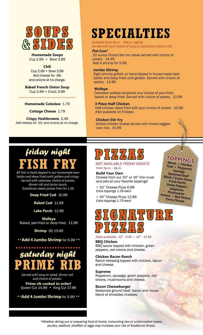 Murphy's Tavern - Madison, WI menu_pic