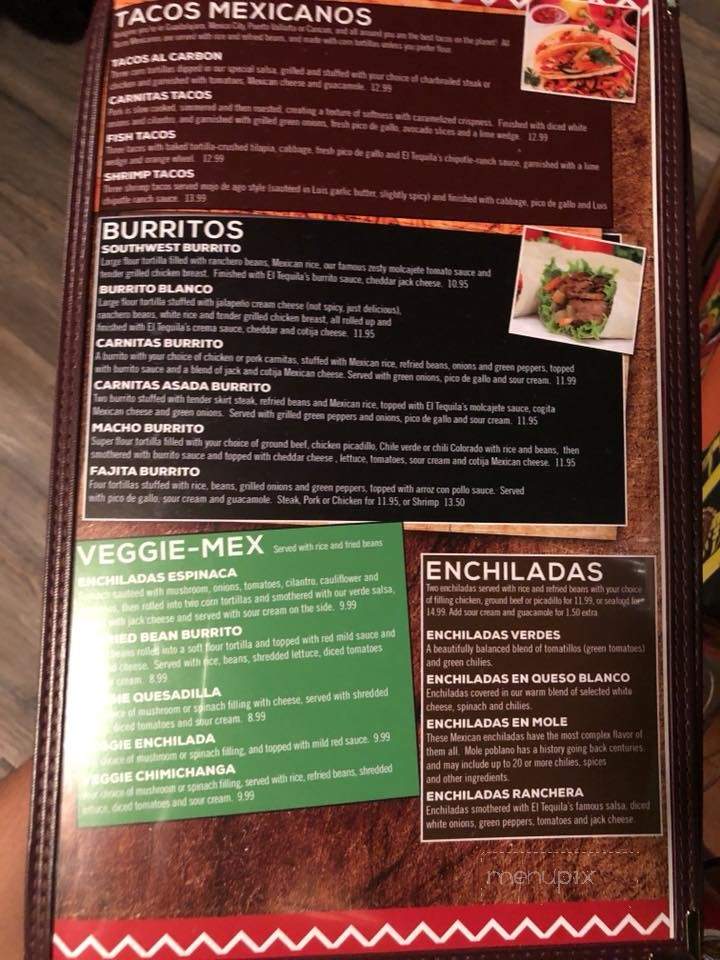 Tequila Mexican Restaurant - La Crosse, WI menu_pic
