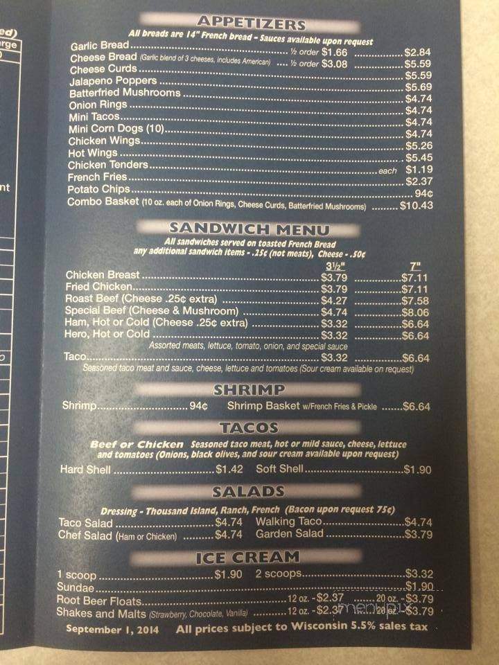 T-Jo's Pizza & Sandwich Shop - Holmen, WI menu_pic