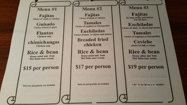 Tres Hermanos Restaurant - Milwaukee, WI menu_pic