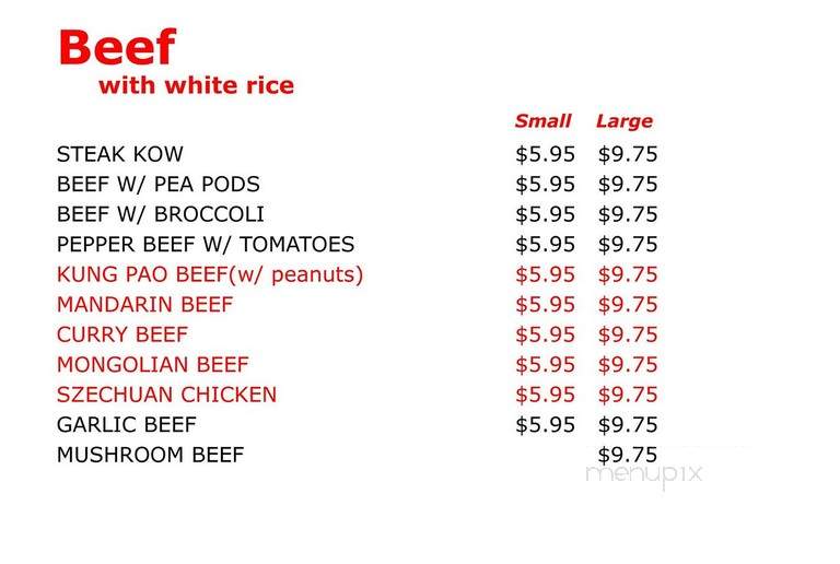 Wing's Carryout - Milwaukee, WI menu_pic
