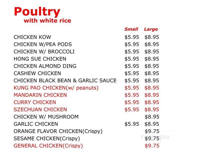 Wing's Carryout - Milwaukee, WI menu_pic