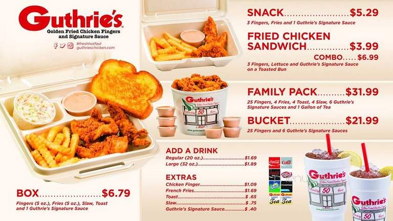 Guthrie's - Russellville, AL menu_pic