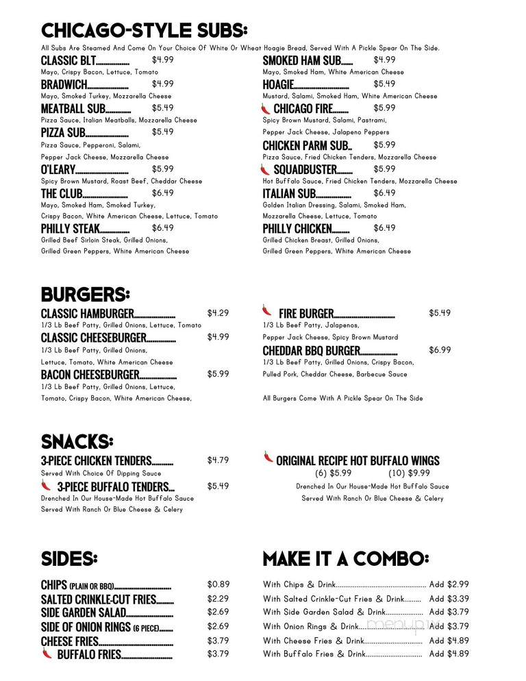 Stephano's Little Italy - Sheffield, AL menu_pic
