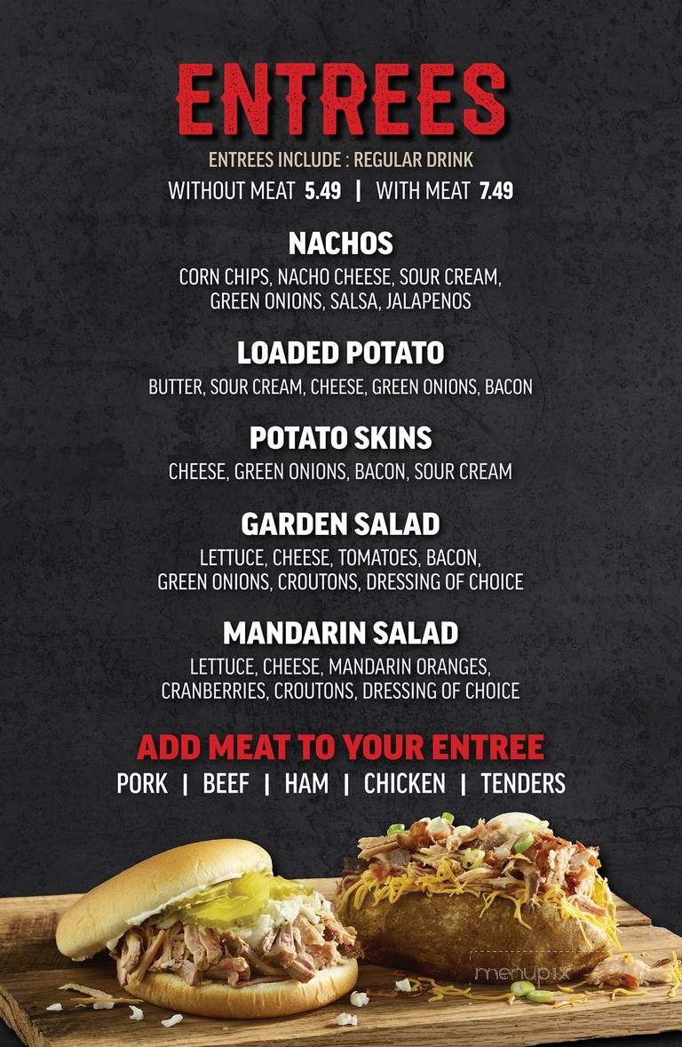 Rick's Lannings Barbeque - Muscle Shoals, AL menu_pic