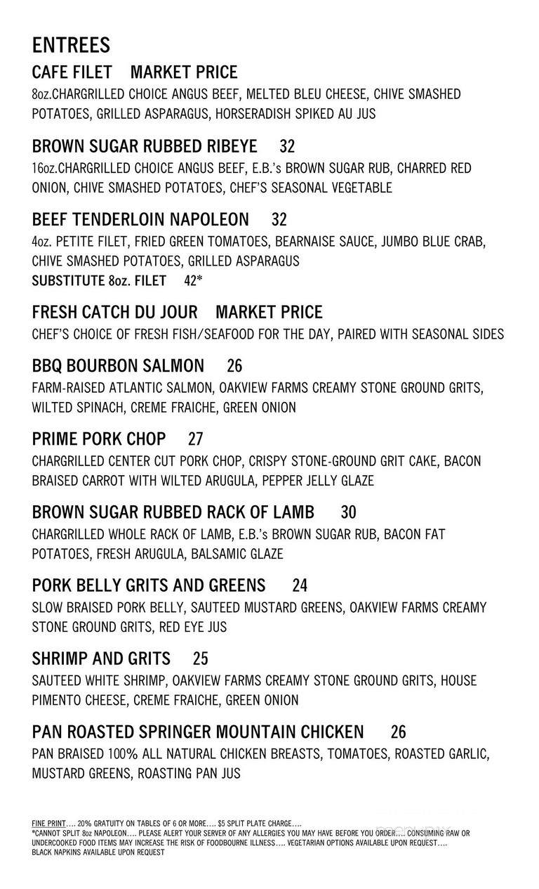 Cafe 123 - Opelika, AL menu_pic