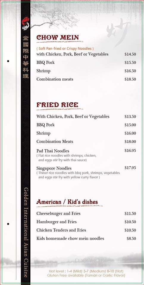 Golden International Chinese - Soldotna, AK menu_pic