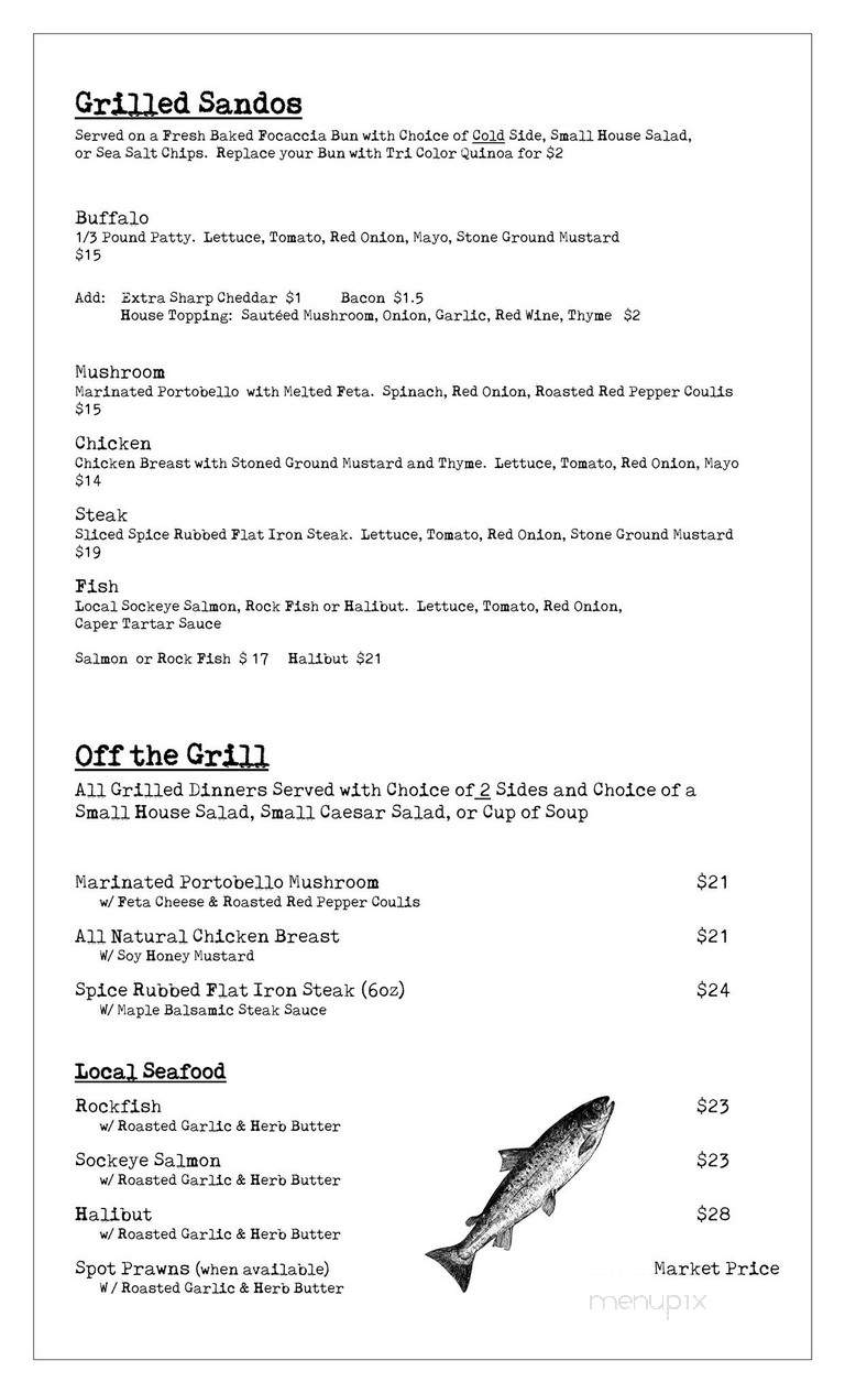 Fireweed Restaurant - Haines, AK menu_pic