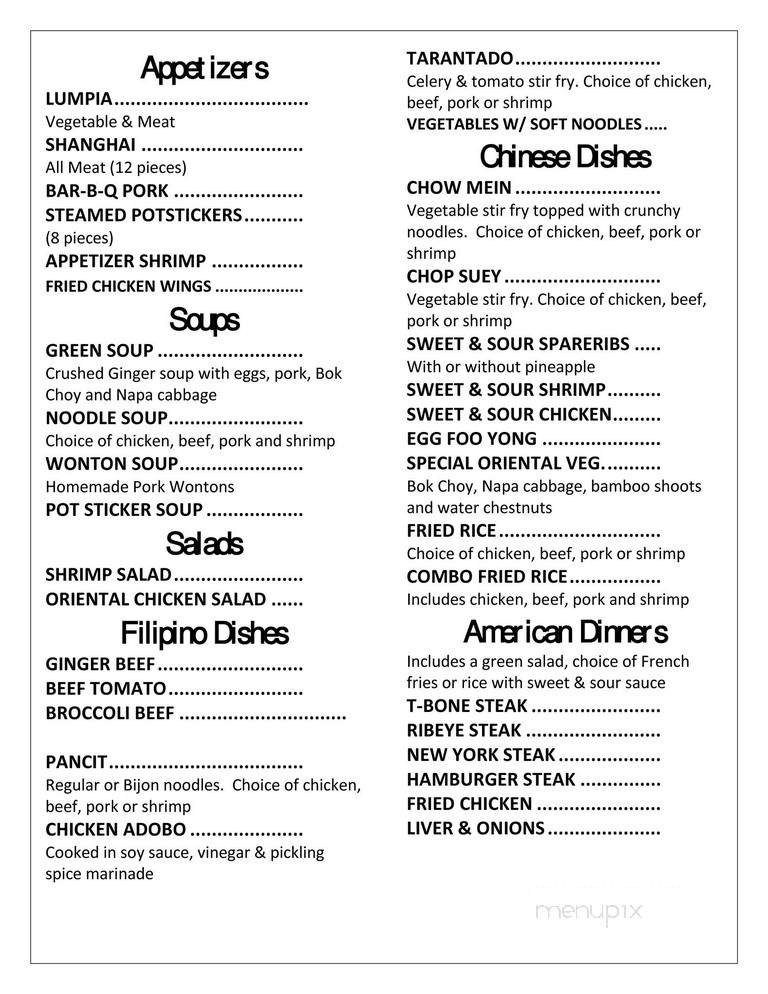 Diaz Cafe - Ketchikan, AK menu_pic
