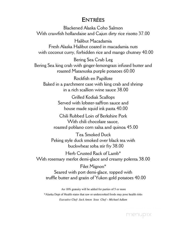 Marx Brothers Cafe - Anchorage, AK menu_pic