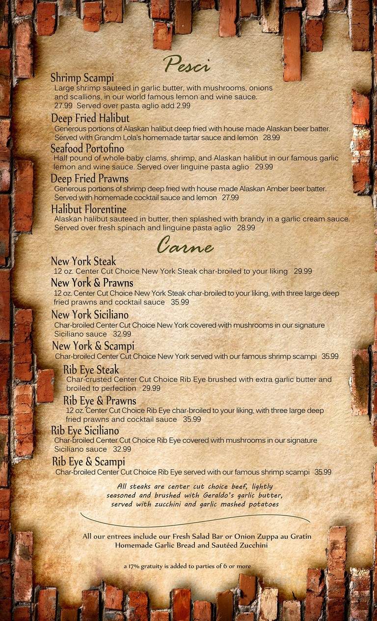 Geraldo's Pizza Delivery - Fairbanks, AK menu_pic
