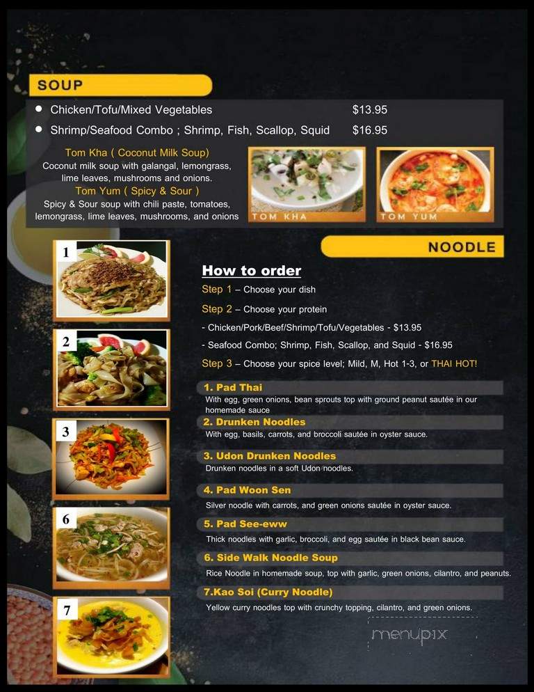 Pad Thai Restaurant - Fairbanks, AK menu_pic