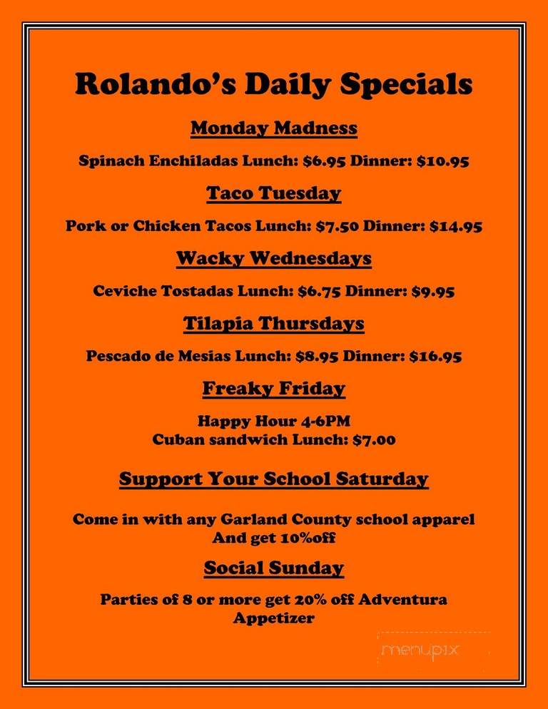Rolando's Restaurante - Hot Springs, AR