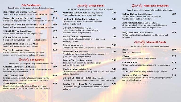 San Francisco Bread Co - Jonesboro, AR menu_pic