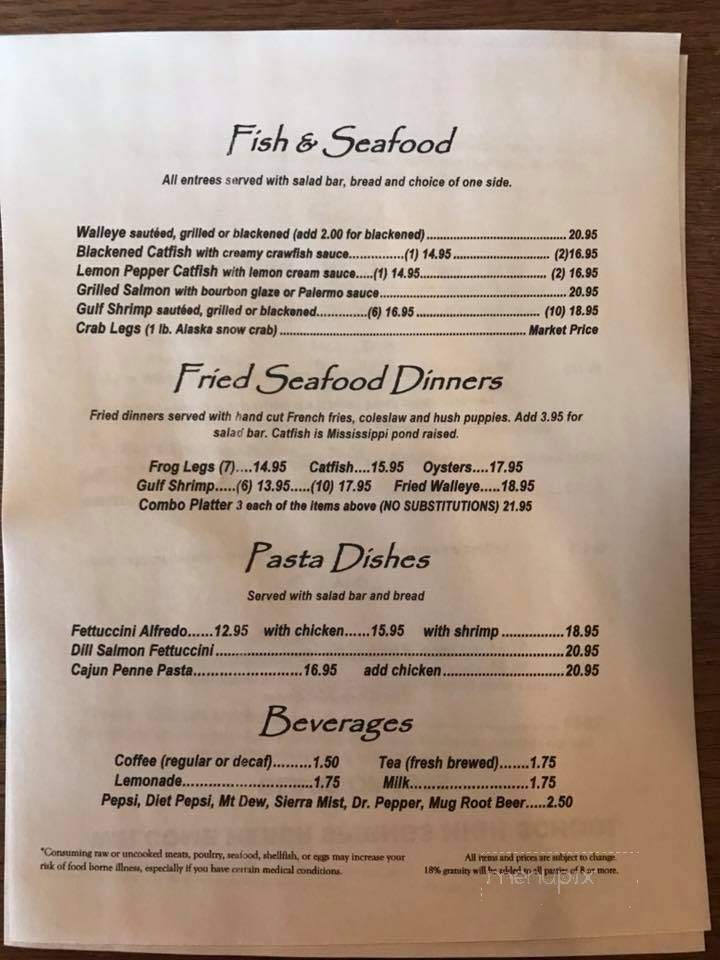 Cafe Klaser - Heber Springs, AR menu_pic