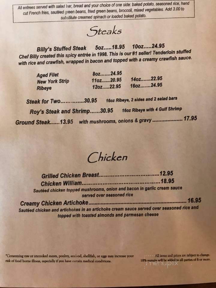 Cafe Klaser - Heber Springs, AR menu_pic