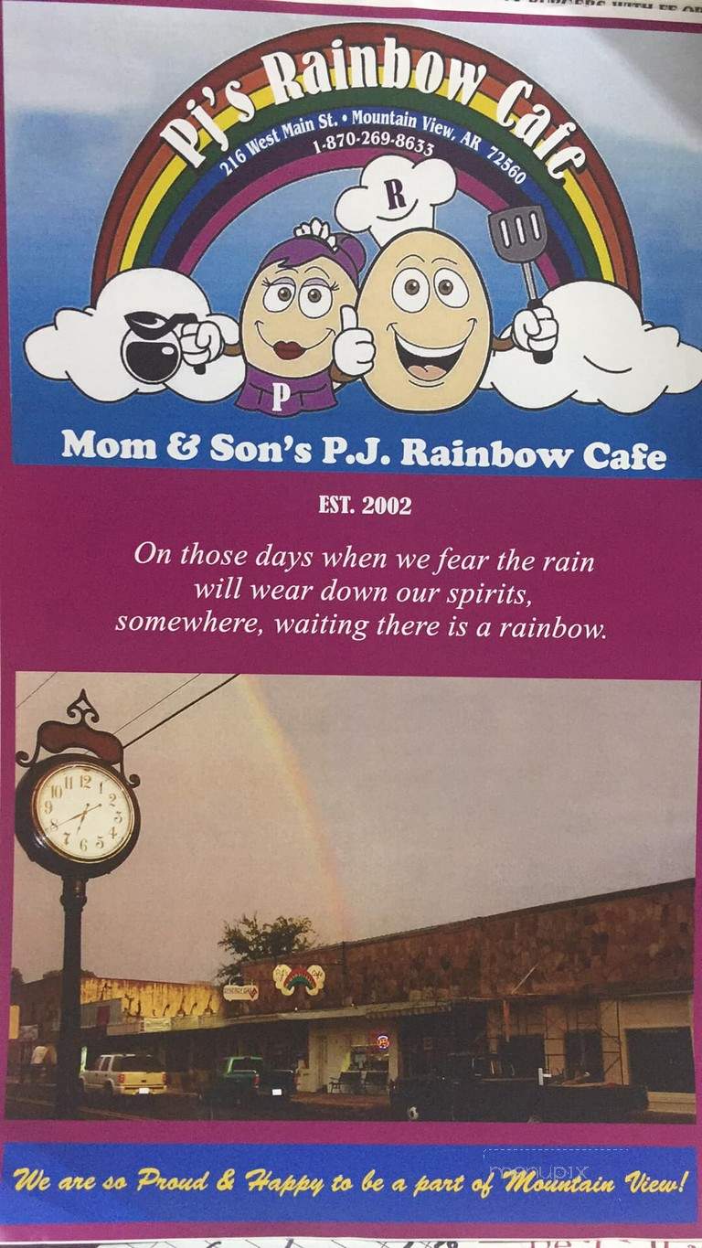 P J's Rainbow Cafe - Mountain View, AR