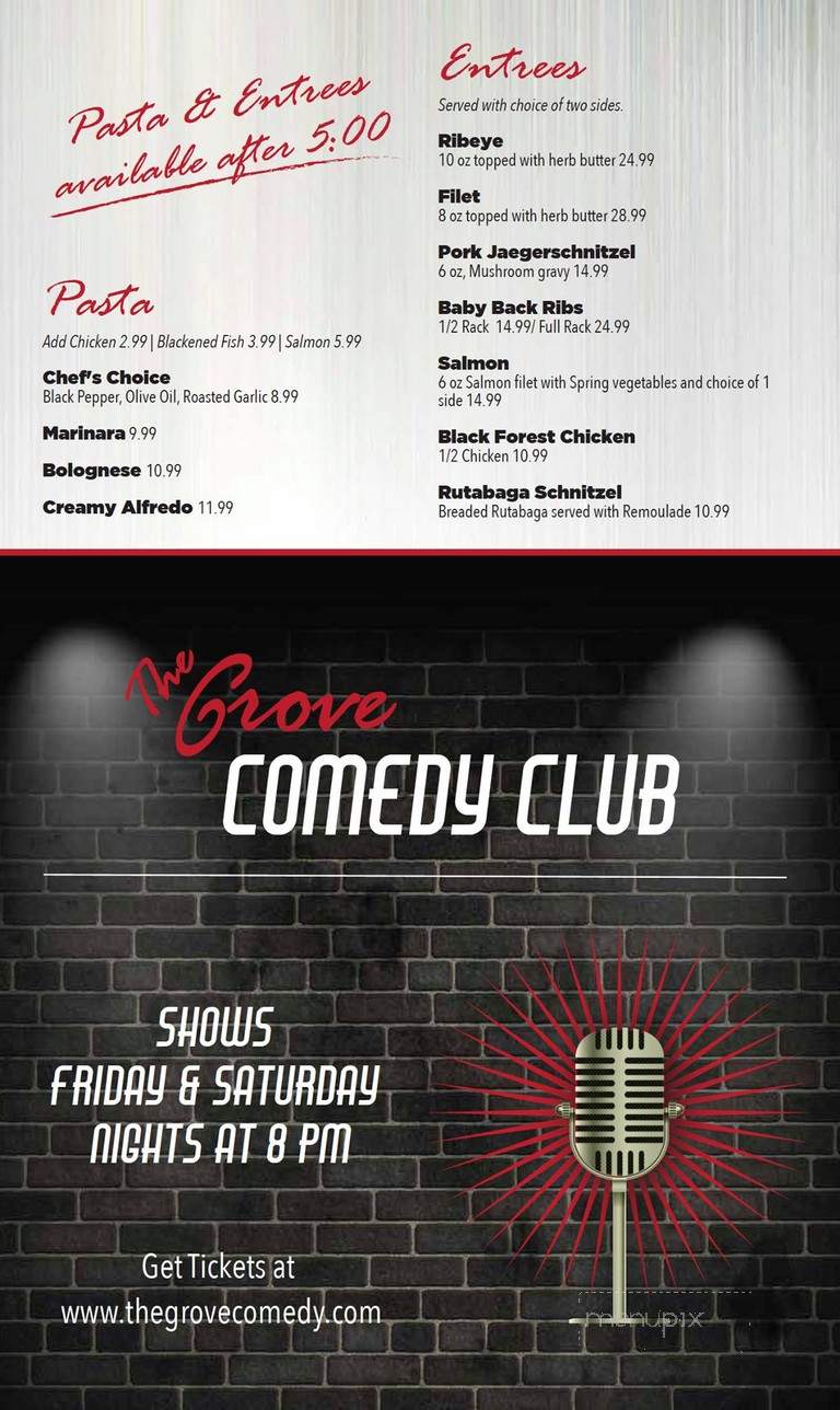 Grove - Fayetteville, AR menu_pic
