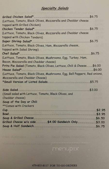 Papa Mike's - Bella Vista, AR menu_pic