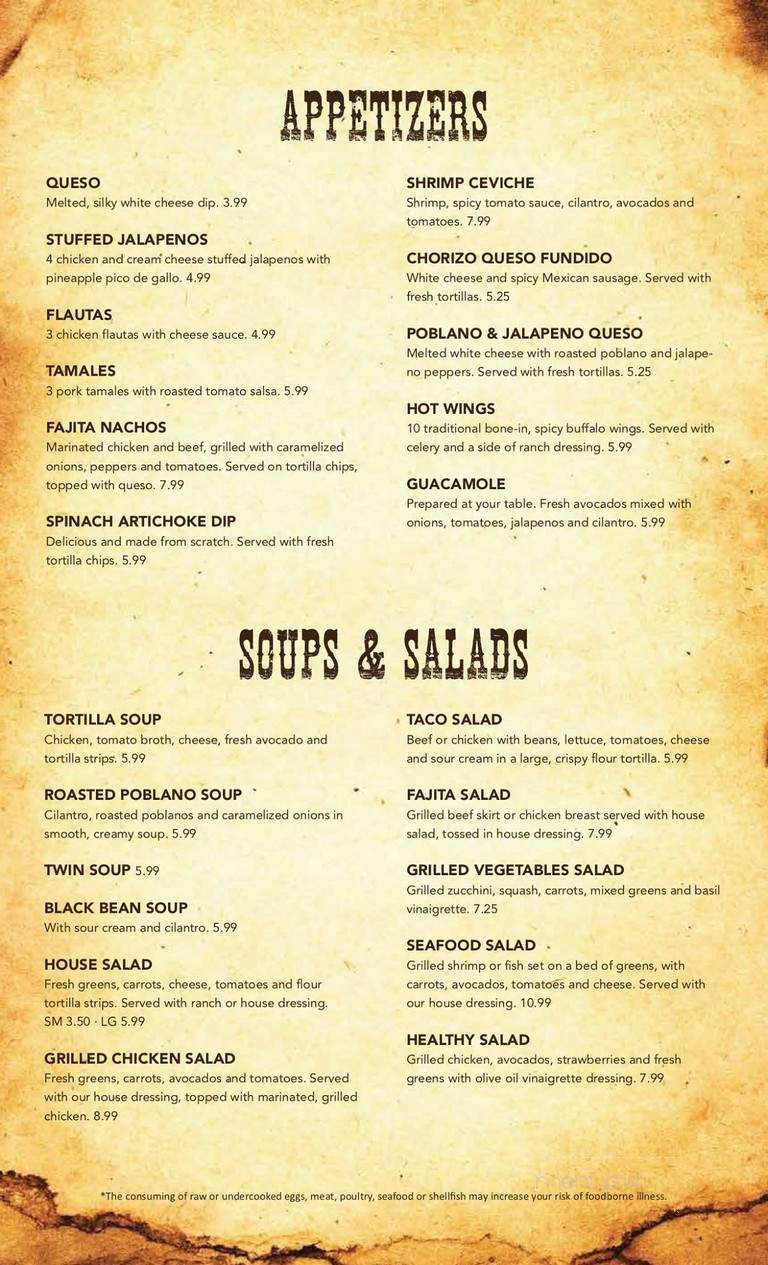 El Mexicano Restaurant - Fort Smith, AR menu_pic
