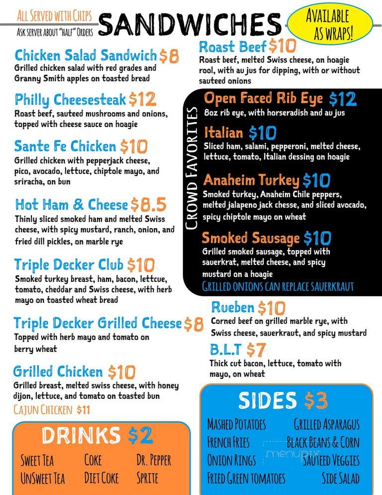 Markham Street Grill & Pub - Little Rock, AR menu_pic