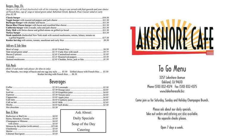 Lakeshore Cafe - Oakland, CA
