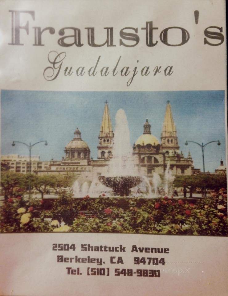Frausto's Mexican Food Restaurant - Berkeley, CA menu_pic