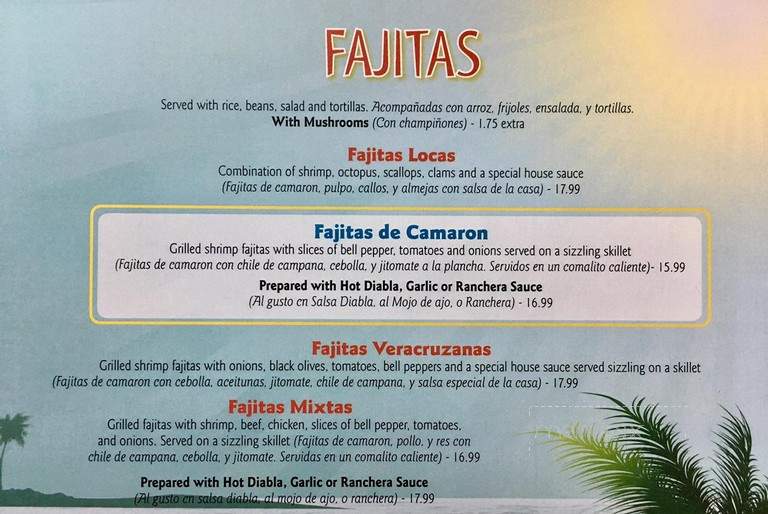 Mariscos Ensenada - Santa Maria, CA menu_pic