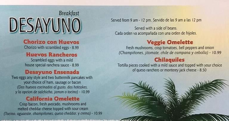 Mariscos Ensenada - Santa Maria, CA menu_pic