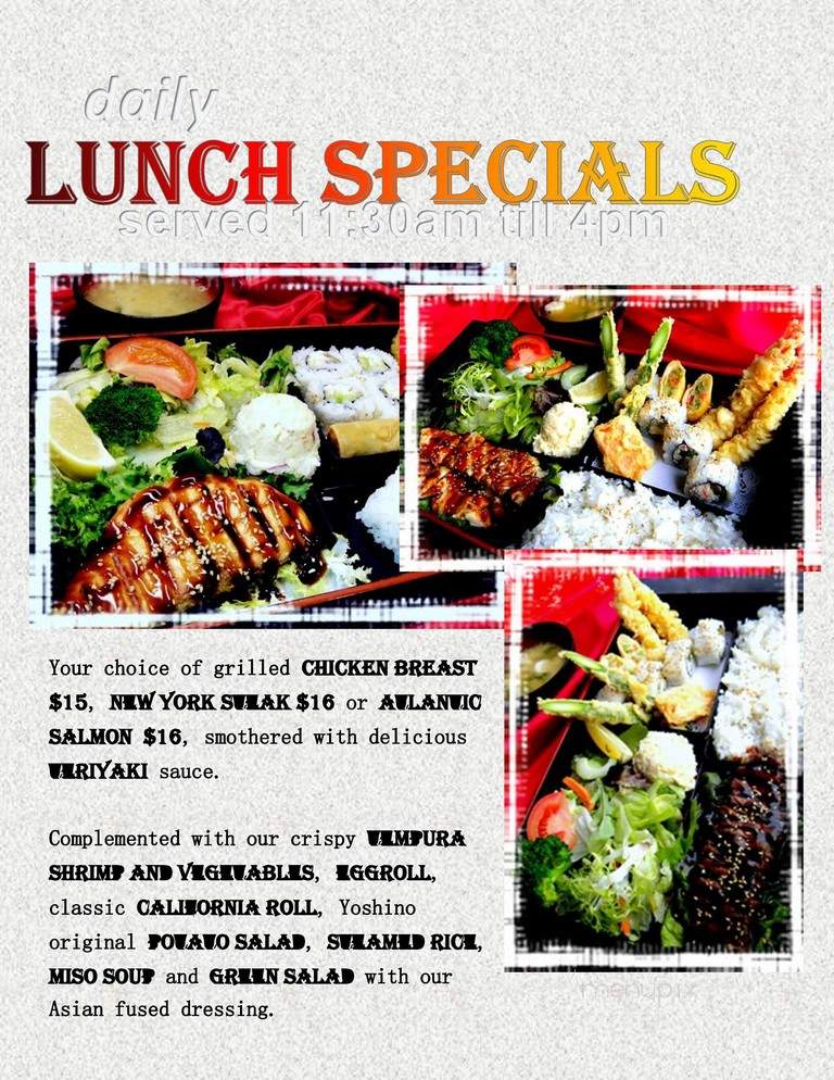 Yoshino River Park - Fresno, CA menu_pic