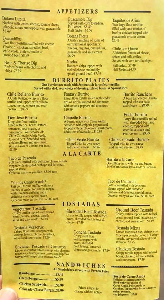 Lily's Cafe - Fresno, CA menu_pic