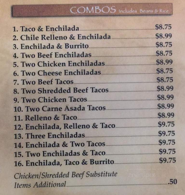 Favorito Restaurant - Fowler, CA menu_pic