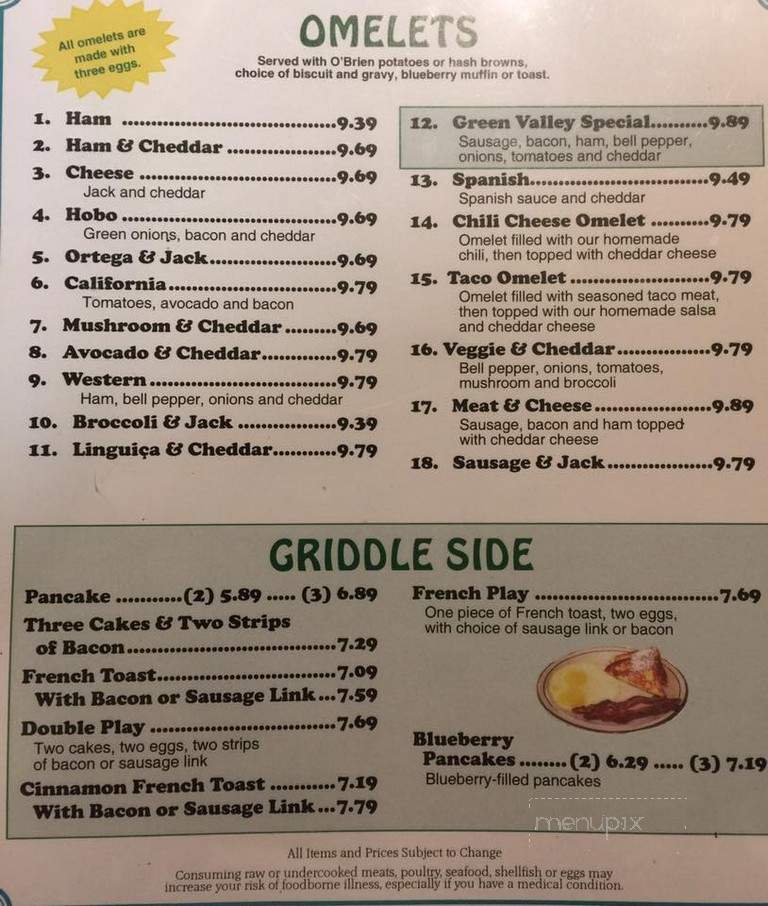 Green Valley Cafe - Hanford, CA menu_pic