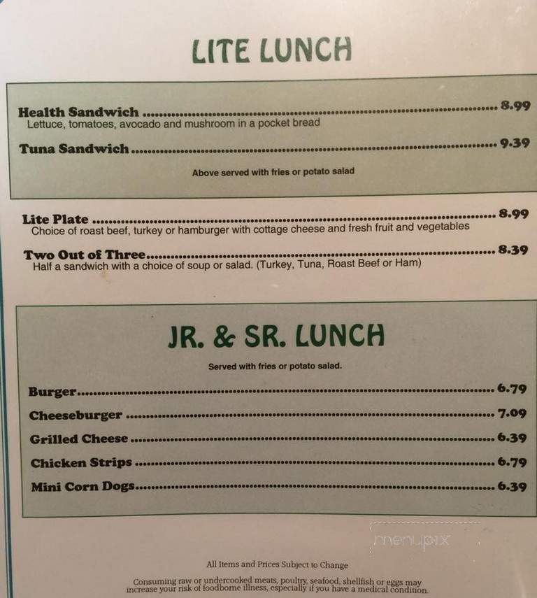 Green Valley Cafe - Hanford, CA menu_pic