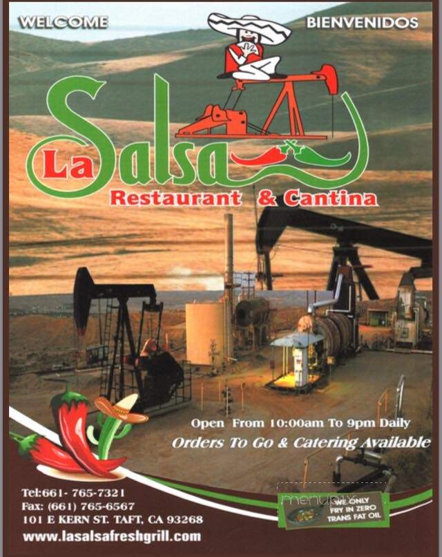 La Salsa Tex Mex Mexican - Taft, CA menu_pic