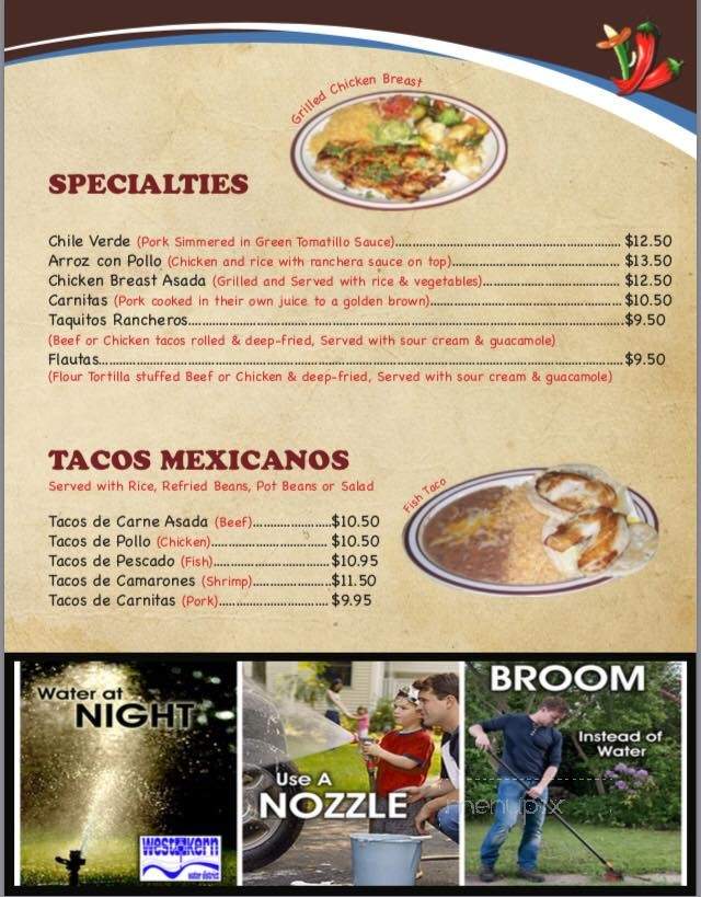 La Salsa Tex Mex Mexican - Taft, CA menu_pic